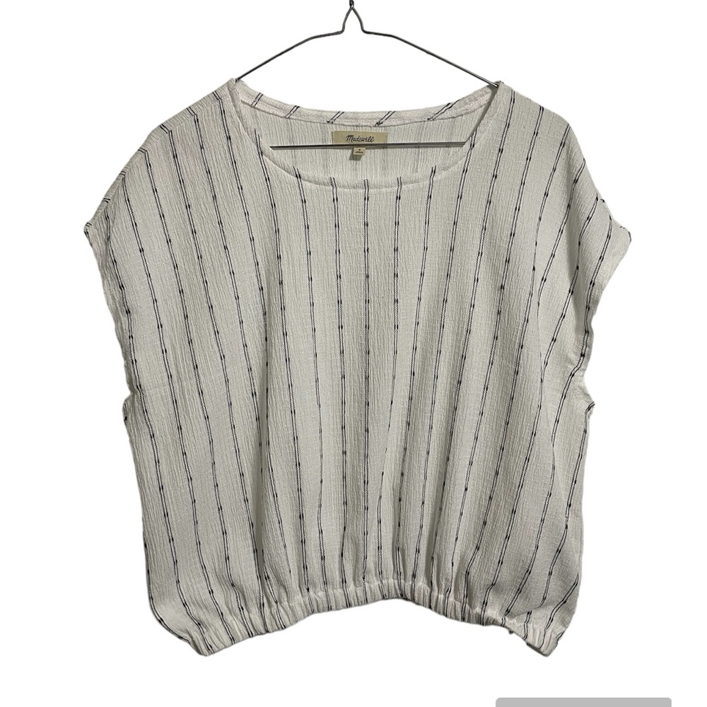 Madewell oversized women’s small polyester blend sleeveless cropped blouse
